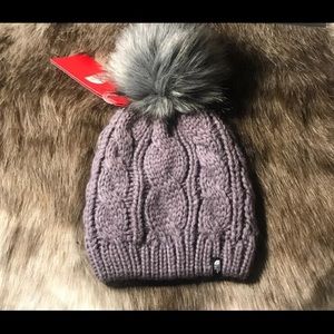 The North Face Oh-Mega Fur Pom Beanie
